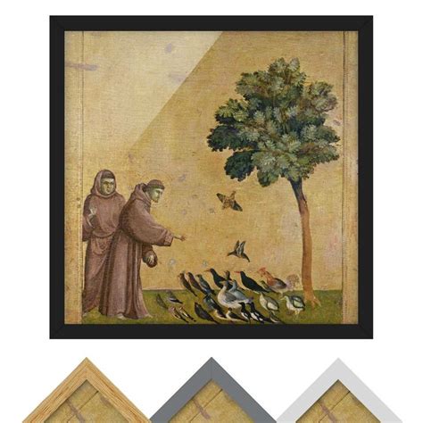 Giotto Di Bondone Der Heilige Franziskus Bild Mit Rahmen Als Quadrat