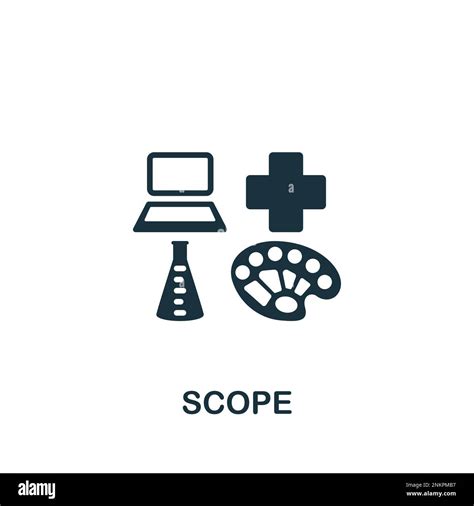 Scope Icon Monochrome Simple Sign From Performance Collection Scope