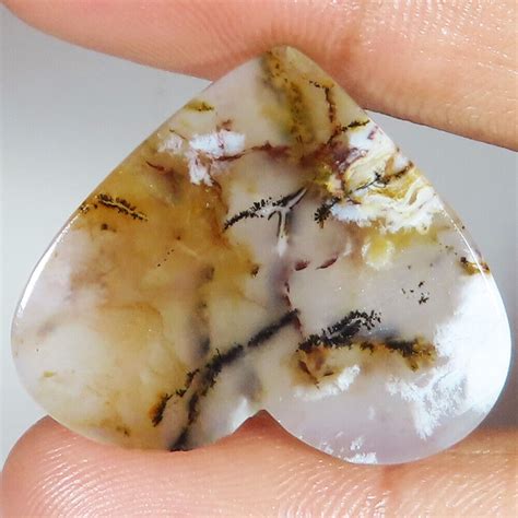 Natural Scenic Dendritic Agate Cabochon Loose Gemstone Cts