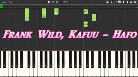 Frank Wild Kafuu Hafo Piano tutoriál YouTube