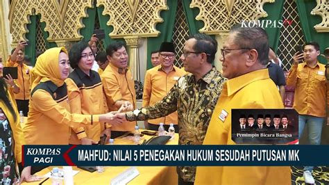 Ganjar Beri Skor 5 Soal Penegakan Hukum Jokowi Mahfud Sesudah Putusan