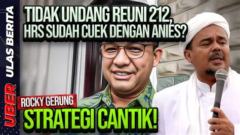 LIVE TIDAK UNDANG REUNI 212 HRS SUDAH CUEK DENGAN ANIES ROCKY