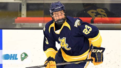 knights acquire blueline prospect henry brzustewicz ontario hockey league