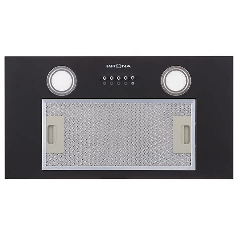 Полновстраиваемая вытяжка KRONA SELINA 600 black PB⚡ — купить с ...