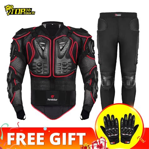 Herobiker Motorcycle Jacket Men Full Body Motorcycle Armor Motocross