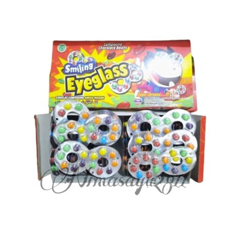 Jual Pcs Smiling Eyeglass Permen Kacamata Cokelat Compound Aneka