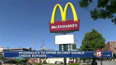 McDonalds Offering 50 Cent Double Cheeseburgers To Celebrate National