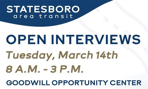 Statesboro Area Transit Seeks New Drivers Grice Connect