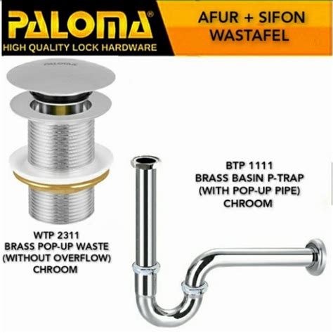 Jual Paloma Wtp Btp Afur Set Siphon Pembuangan Air Wastafel