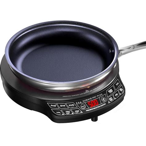 NuWave PIC Flex Precision Induction Cooktop In Black With 9 In Fry Pan