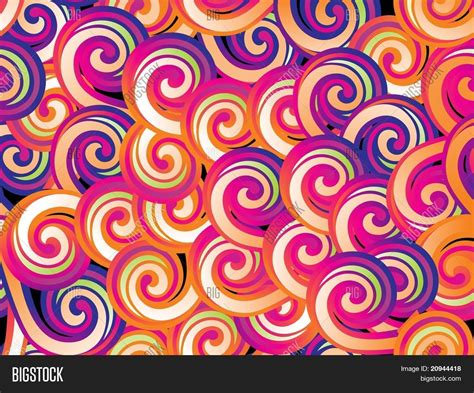 Vector Y Foto Fondo De Espiral Prueba Gratis Bigstock