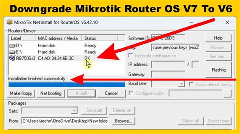 How To Downgrade Mikrotik Router OS V7 To V6 Downgrade Firmware