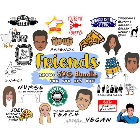 Friends Svg Bundle Friends Svg Friends Movie Svg Friends Inspire