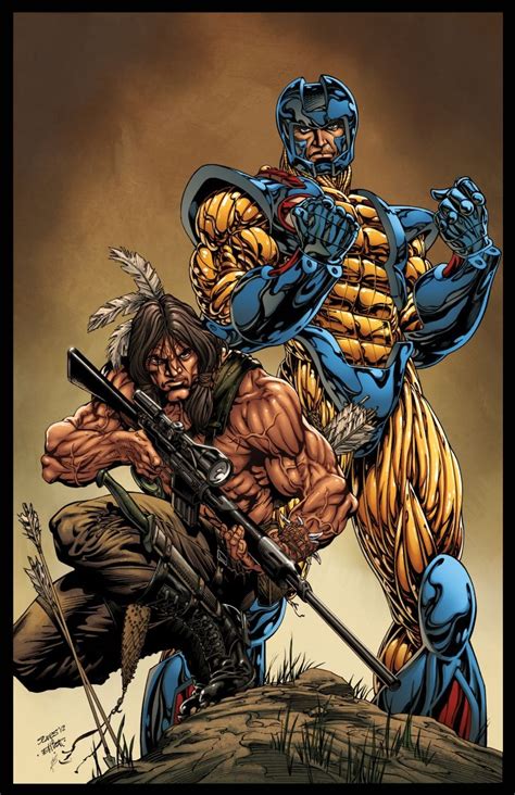 X O Manowar Turok Valiant Color Version Bart Sears Comic Art