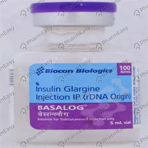 Basalog 100 IU ML Solution For Injection 5 Uses Side Effects Price