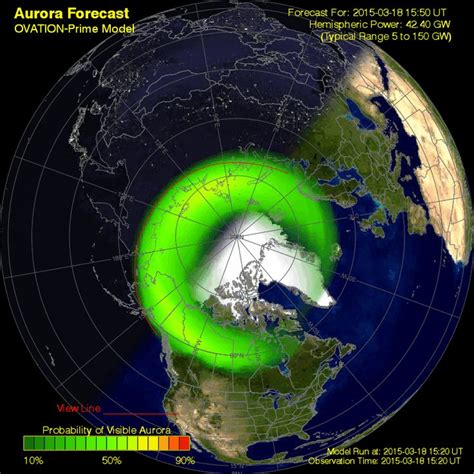 Aurora Minute Forecast Noaa Nws Space Weather Prediction