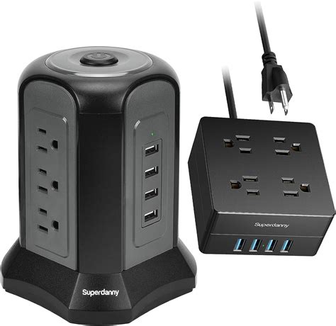 Amazon Superdanny Outlet Usb Surge Protector Power Strip