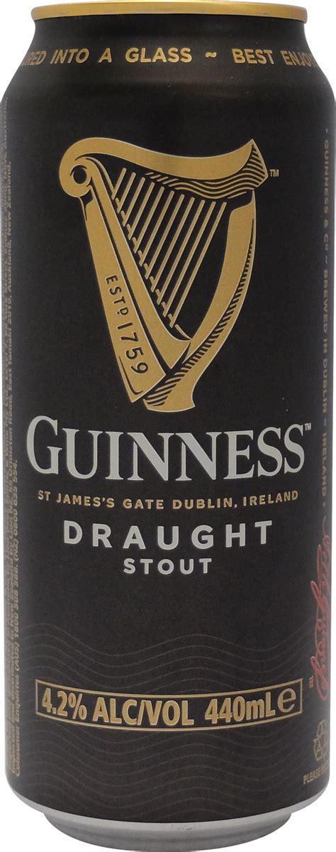 Guinness Draught 440ml Beer Cellar Nz