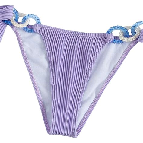 Round Rings Bikini Set Halter Bra Swimwear Power Day Sale