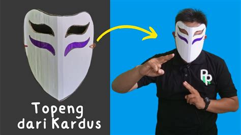 Membuat Topeng Dari Kardus Sederhana TUXEDO FREEFIRE YouTube