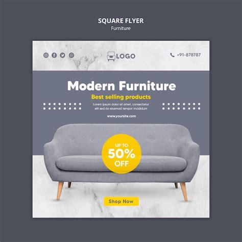 Premium Psd Modern Furniture Banner Template Style