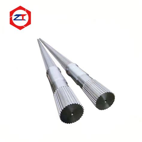 Pvc Gear Screw Shaft For Plastic Twin Screw Extruder Involute Inner