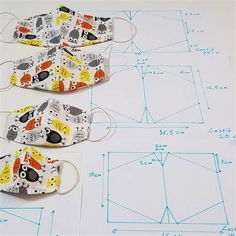 Mascara de tecido anatômica molde para imprimir como faço trabalhos