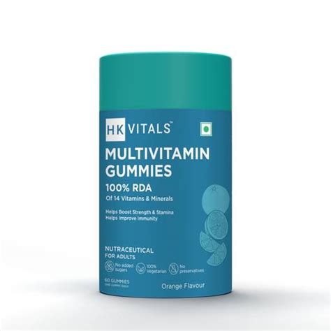 Buy HealthKart HK Vitals Multivitamin Gummies Orange 60 Days Pack