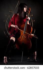 Naked Girl Playing Cello Stock Photo Shutterstock