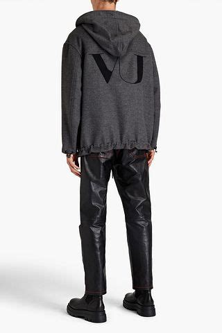 Valentino Garavani With Undercover Embroidered Brushed Wool And