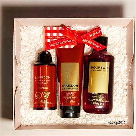 Jual Onsale Bbw Men Bourbon Gift Set Paket Bath Body Works A Bold Smooth Barrel Aged Pour