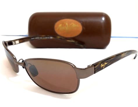 Rare Vintage Maui Jim Kala Sunglasses Bronze Frames W Polarized Lenses Mj 101 25 Ebay