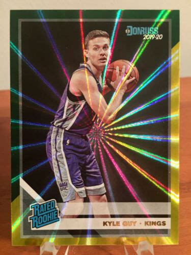 Panini Donruss Kyle Guy Rated Rookie Rc Holo Green Yellow Laser