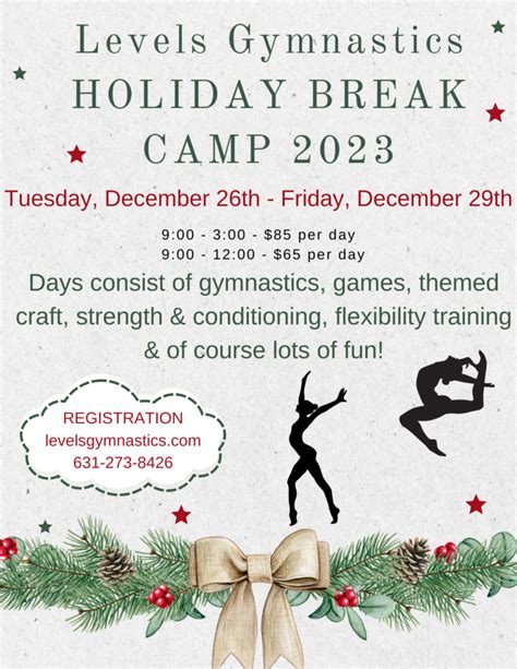 Holiday Break Camp 2023 – Levels Gymnastics