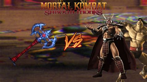 Powerful Crystal Battle Axe Vs All Bosses No Upgrade Mortal Kombat