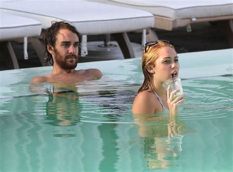 Miley Cyrus In Bikini At A Hotel Pool In Miami Hawtcelebs