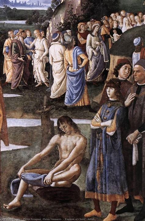 Reproducciones De Pinturas Bautismo De Cristo Detalle De Pietro