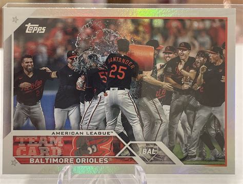 Topps Series One Rainbow Silver Foil Baltimore Orioles Team Card