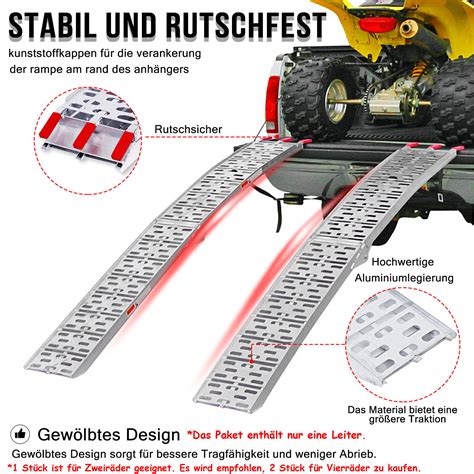Kg Rampe Alu Faltbare Auffahrrampe Laderampe Klappbar Verladerampe
