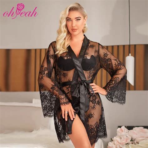 New Design Dropshipping Transparent Mesh Floral Lace Plus Size Sexy Babydoll Lingerie Lingerie
