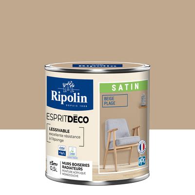 Ripolin Peinture Intérieure Couleur Satin 0 5L Beige Plage