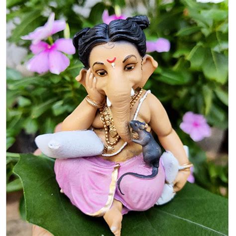 Buy Bal Ganesh Unndhir Murti 3 5 Inches Mymurti Doorstep Delivery