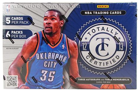 2012 13 Panini Totally Certified Basketball Hobby Box Da Card World