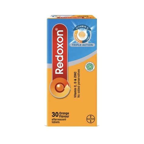 Redoxon Triple Action Vitamin C D And Zinc 2 X 15 Effervescent Tablets