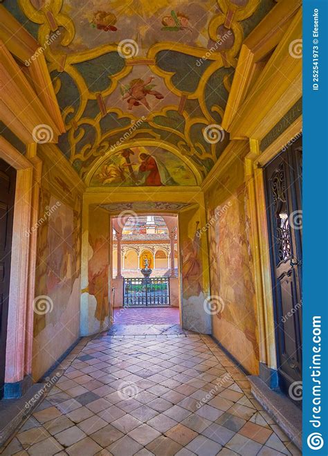 The Frescoes Of The Corridor Leading To Small Cloister Of Certos