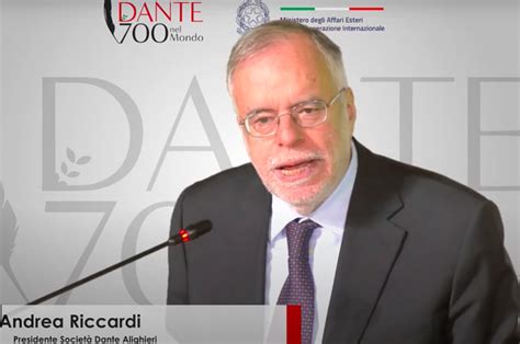 Andrea Riccardi Confermato Presidente Della Societ Dante Alighieri