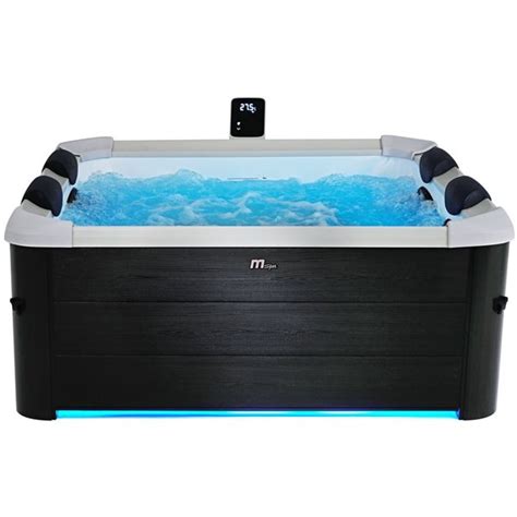 MSpa Frame Series Oslo 6 Person Square Hot Tub With UVC Ozone