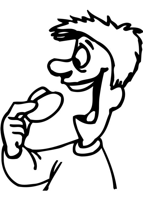 Person Eating Drawing At Explore Collection Of