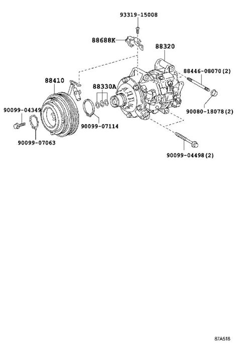 Lexus Rx A C Compressor Clutch Air Rear Conditioner