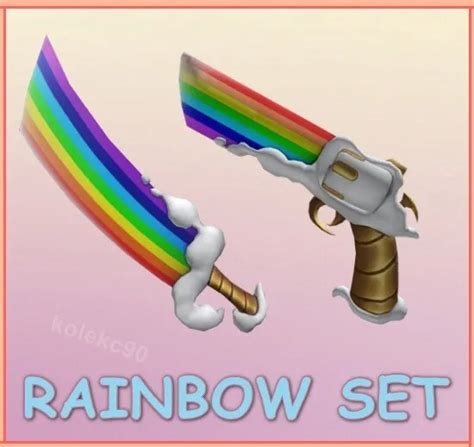Mm2 Rainbow Set Video Gaming Gaming Accessories In Game Products On